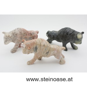 Büffel / Bison Speckstein Gr.L